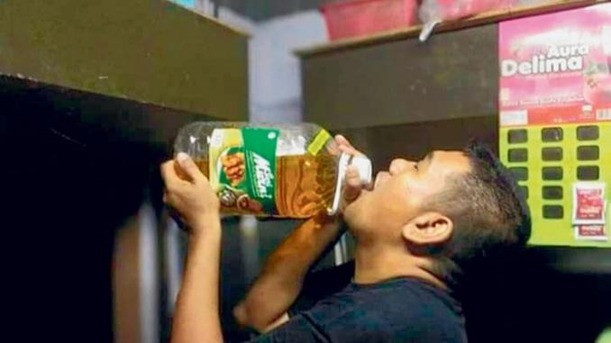minum minyak sawit